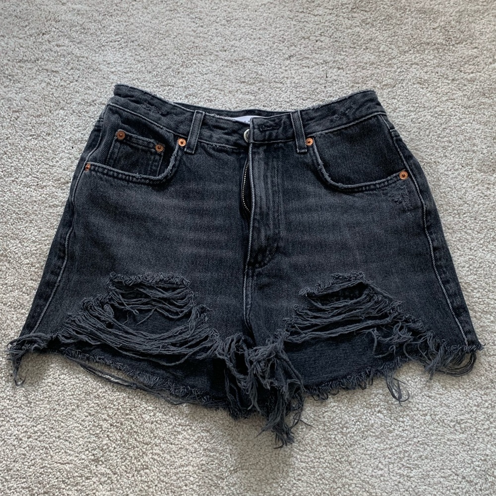 Topshop Black Mom Shorts